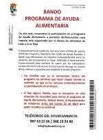 PROGRAMA DE AYUDA ALIMENTARIA